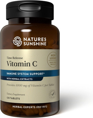 Nature s Sunshine Vitamin C Time Release 1000Mg, Immune Support, 120 Tablets