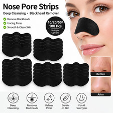10/20/50/100Pcs Nose Pore Strips Blackhead Remover Deep Cleansing Facial Care