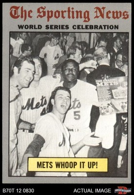 1970 Topps #310 1969 World Series - Mets Whoop it Up Mets / Orioles 5 - EX