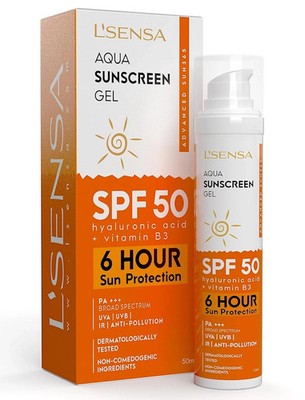 'SENSA Sunscreen SPF 50 for Oily Skin, Anti-Tan, Waterproof Sun cream, free ship