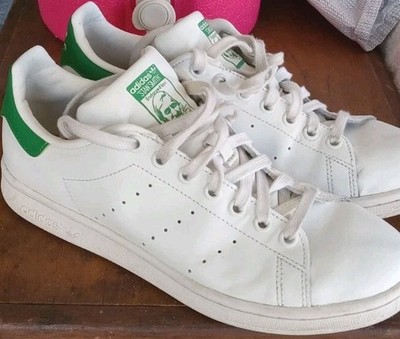 Adidas Originals Stan Smith OG Shoes White/Green FX5502 Men s 8 Sneakers