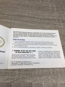 Dragon Warrior II Instruction Manual NES Nintendo Enix 1990 RPG Guide Booklet