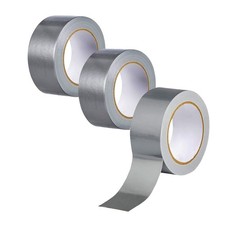 3-Pack Duct Tape Heavy Duty Waterproof Silver, 66 Yards x 1.88 Inch Total Str...