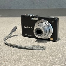 Panasonic Lumix DMC-FS62 Digital Camera 10.1MP Black Tested Working - SCREEN DMG