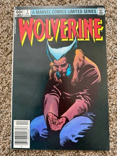 Wolverine Limited Series #3 - Newsstand Variant (Vintage/1st Print/1st Edition)