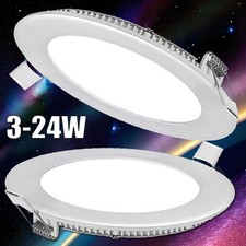 2-40PCS 9W 12W 15W 18W 24W LED Recessed Ceiling Panel Down Lights Lamp Fixture
