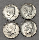Kennedy Half Dollars 90% Silver Lot Of 4 1964 Lot #2