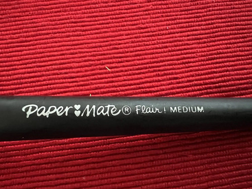 🔴 Papermate Penne Marqueur Gel Writer Et Flair Avec Trousse Vintage - Photo 12 sur 12