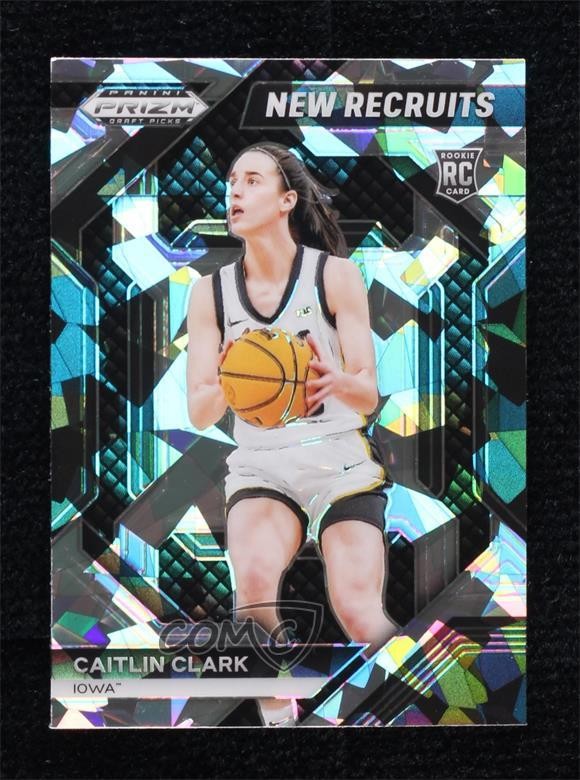 2024-25 Panini Prizm Draft Picks New Recruits Ice Prizm Caitlin Clark #14 1nu2