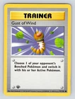 MP* Pokemon Card - Gust of Wind Base Set (Shadowless) 1st Edition 93/102