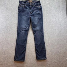 JUDY BLUE Jeans Skinny Fit Women's 7/28 Women's Blue JB2115DK Denim Capri Fade