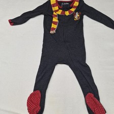 Harry Potter Toddler Boys Zip Up Sleep Pajama Size 18 Months used