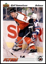 Kjell Samuelsson Philadelphia Flyers 1991 Upper Deck #396 Hockey NHL Card