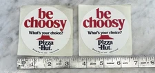 Lot Vintage Pizza Hut Stickers Be Choosy What’s Your Choice 1970s Advertising