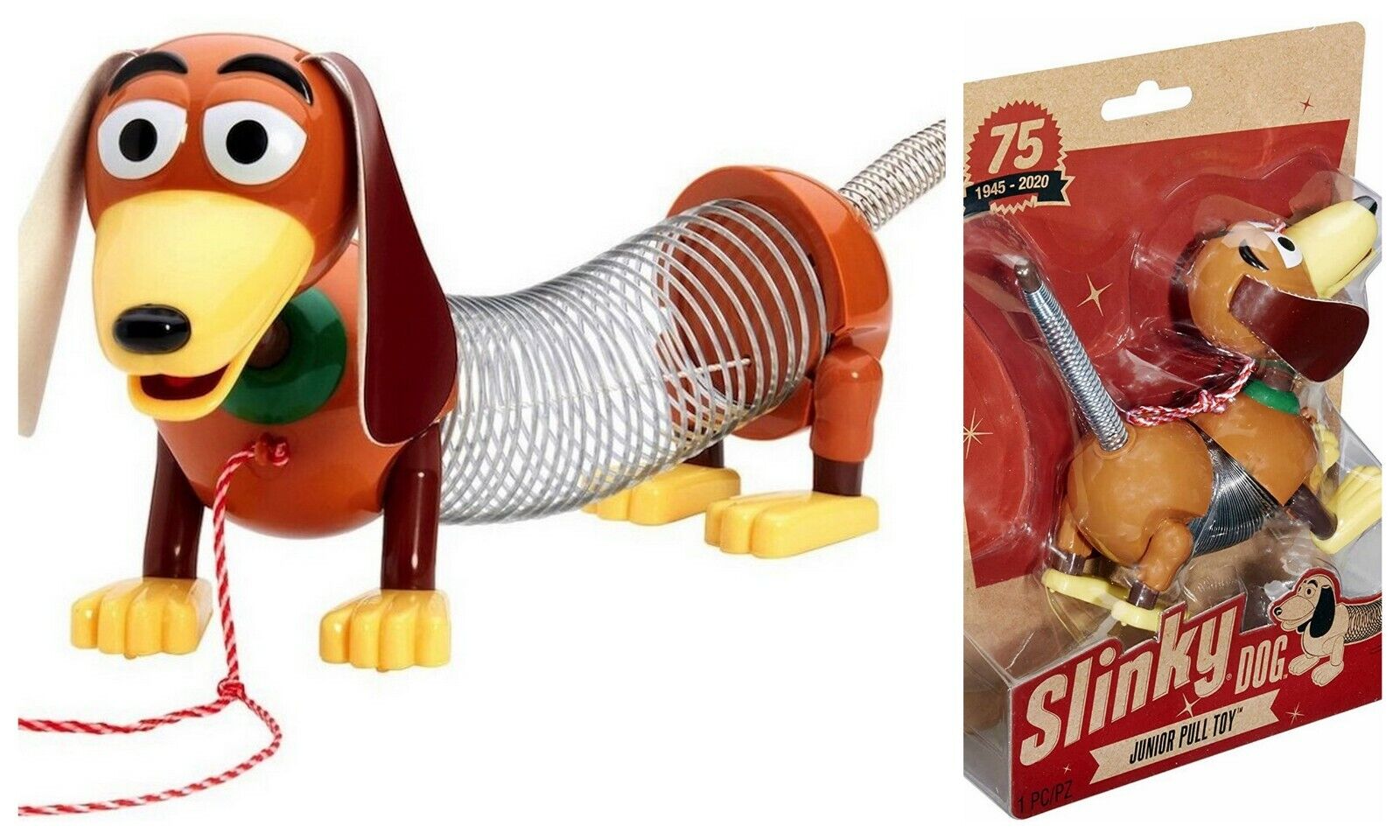 Slinky Original Brand Dog Jr. in 75th Anniversary Retro Package NEW