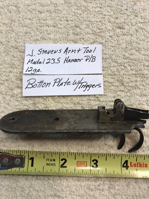 J Stevens, 235, 12 ga, Hammer D/B: Bottom Plate with triggers
