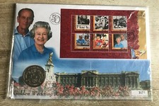1997 Alderney Golden Wedding FDC First Day Cover 2 Pound