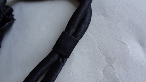 Black Satin Box Clutch With Handle Snap Lock - Picture 7 of 7