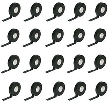 BLACK INSULATED ELECTRICAL TAPE PVC TEMFLEX 1700 VINYL 3/4" x 60 FT 20 ROLLS LOT