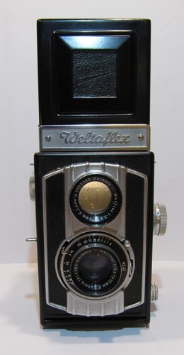 Welta Weltaflex due occhi con E-Ludwig Meritar 1:3,5 / 75 mm; chiusura Vebur