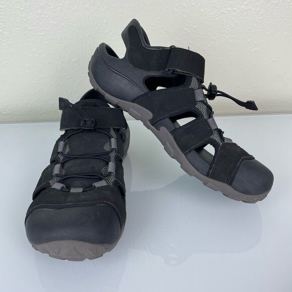 Teva Flintwood Mens 12 Pre-Owned Hiking Water Shoes Black Yellow 1118941 Sandals Teva mens flintwood 1118941 - Gem main image 2