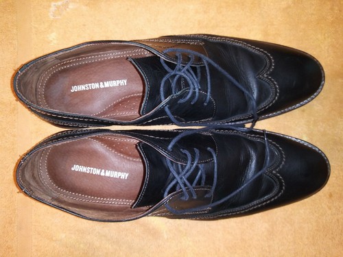 Johnston & Murphy 59-11821 Chocolate Leather Wing Tip - Picture 7 of 8