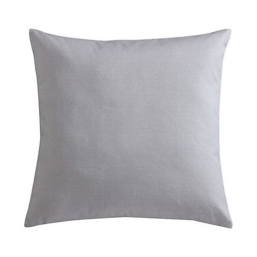 Home Square Throw Pillow Cover Pillowcase Solid Grey 20" x 20