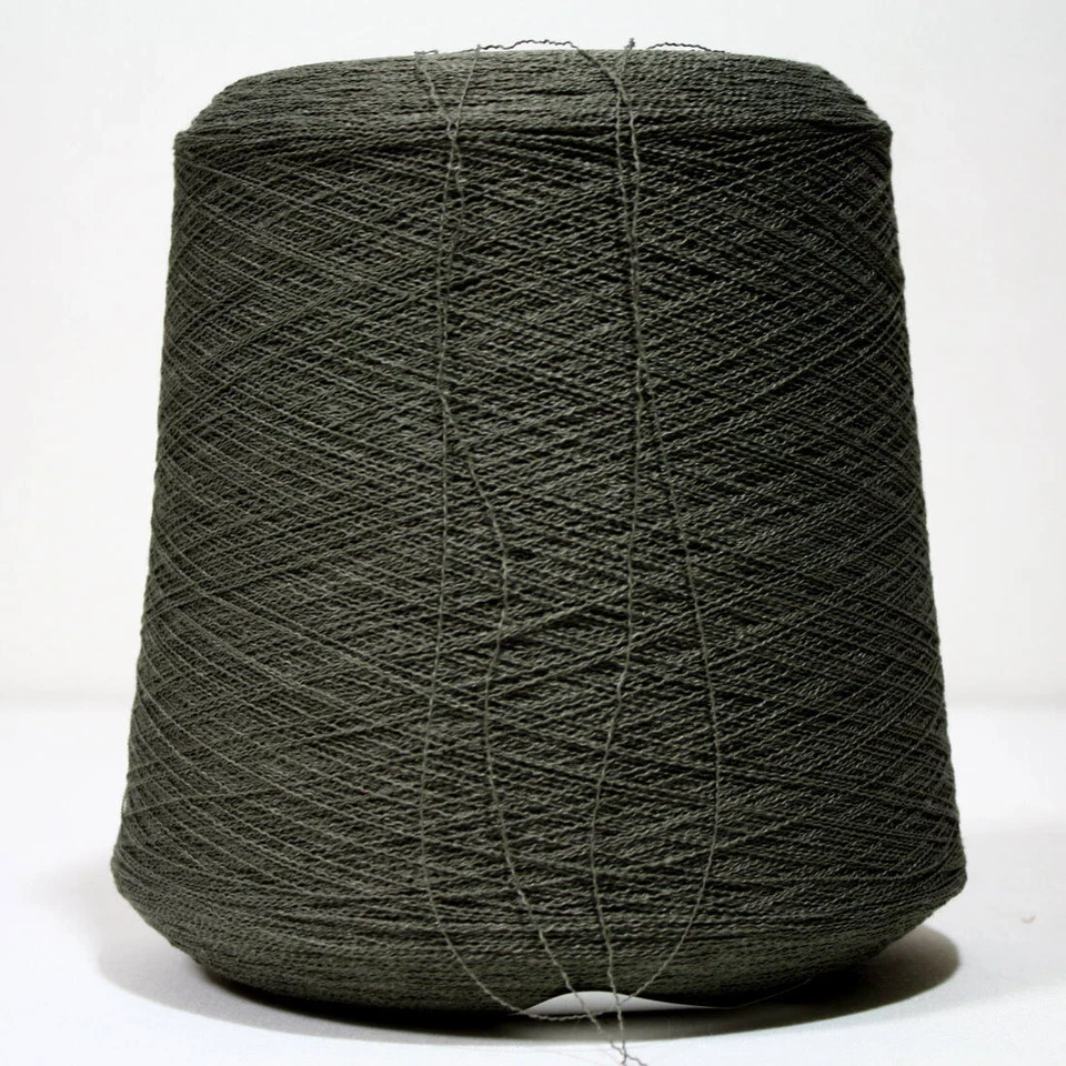 (9,00€/kg) Wolle Garn Khaki Effektgarn Stricken Kone Viscose 1,1kg /113 - Bild 2 von 2