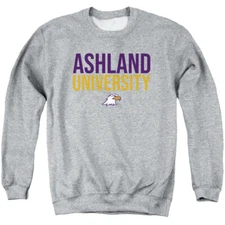 Ashland University Adult Crewneck Sweatshirt Stacked, Athletic Heather, S-3XL
