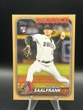 2024 Topps Andrew Saalfrank RC #406 GOLD /2024 - Arizona Diamondbacks