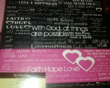 New Recollections scrapbook photo album 12x12 in 10 pages Faith Love Hope God