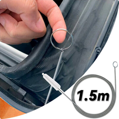 1.5M/59'' Flexible Car Drain Dredge Door Windshield Sunroof Cleaning Brush Tool 