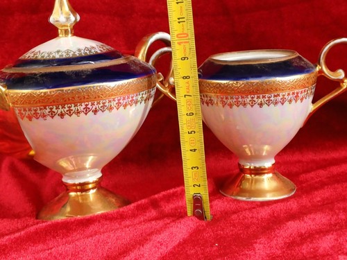 JOLI SERVICE A CAFE DE POUPEE EN PORCELAINE ALLEMANDE JL MENAU BAVARIA - Photo 21/24