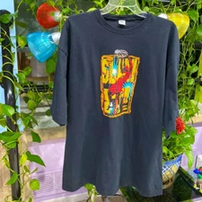 Slam It Baseball Graphic 100% Cotton Black T-Shirt Men's Size XL Tall Tee !