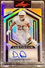 2023 Leaf ENCASED GOLD Rookie Continuum DEVON ACHANE AUTO RC SP /174