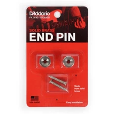 D'Addario PWEP202 Metal Guitar Strap Buttons - Chrome