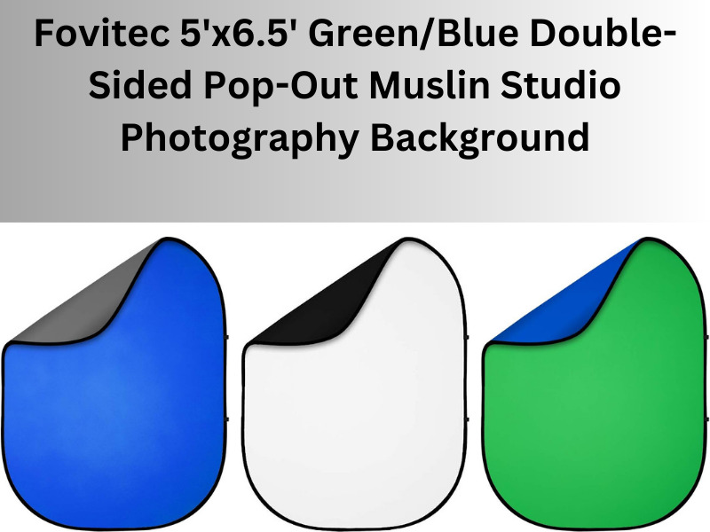 5'x6.5' Photography Backdrop Panel Pop Up Professional Green Screen Smooth Back