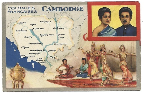 Cambodia Illustrated Map