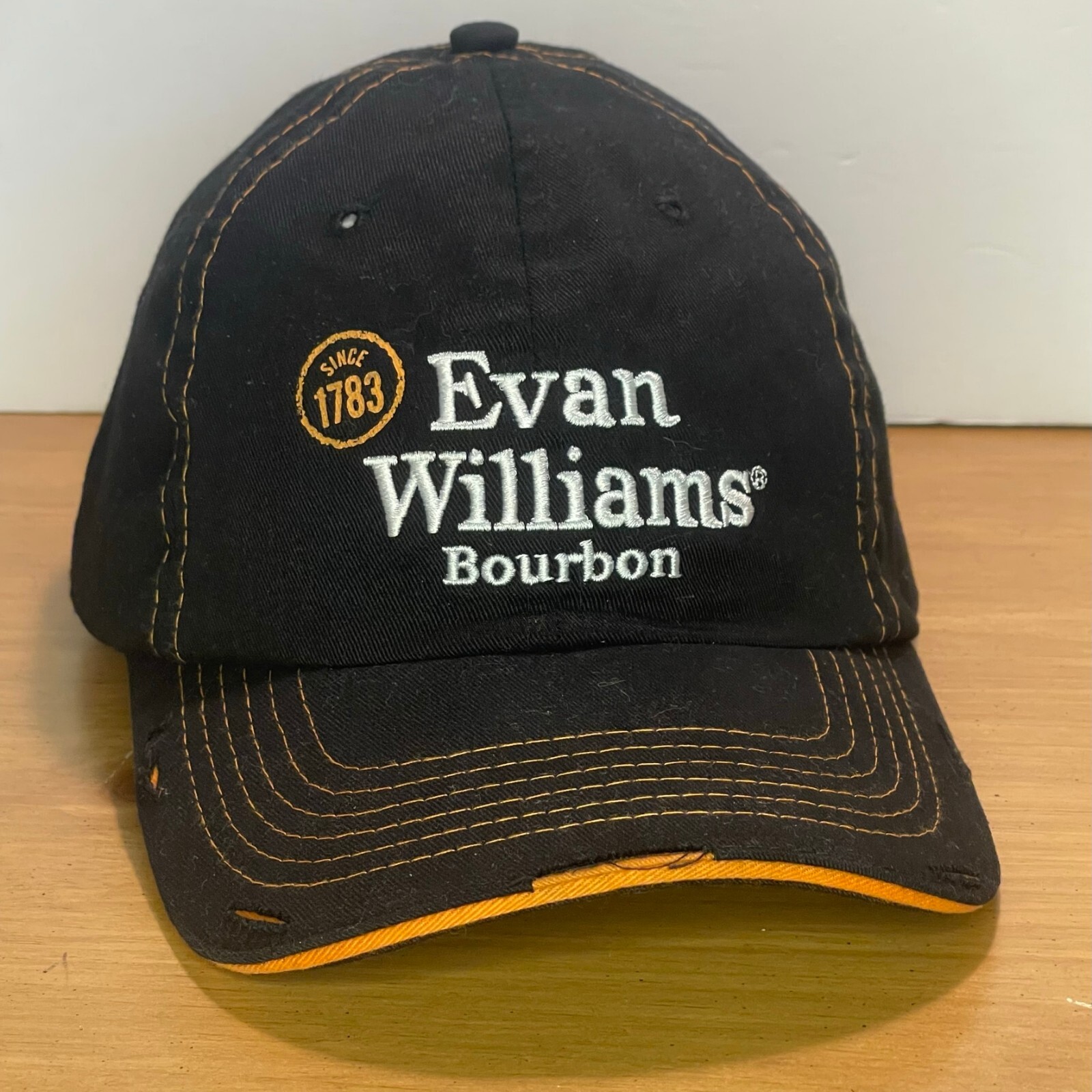 Evan Williams Bourbon Distressed Strapback Baseba… - image 2