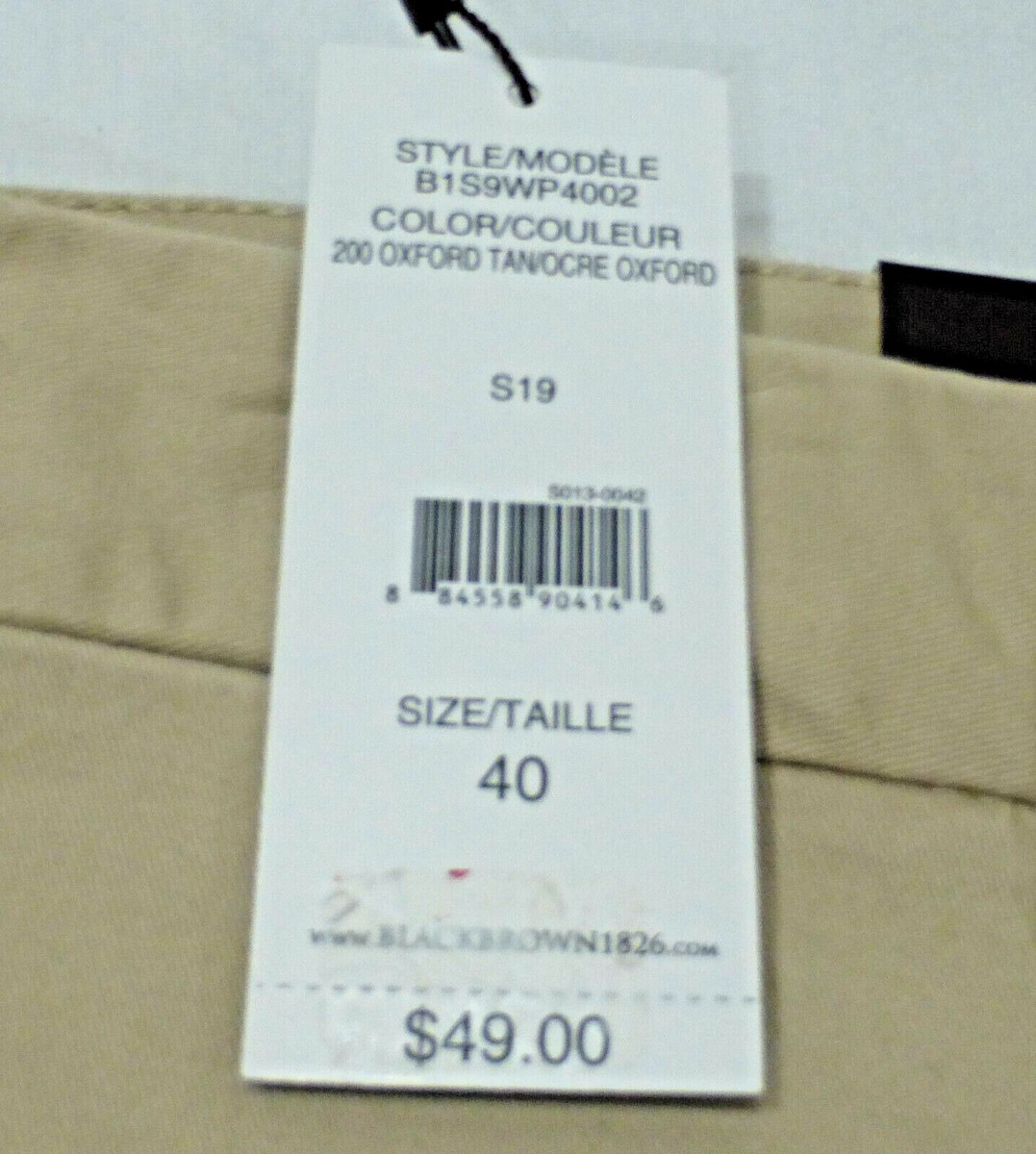 BLACK & BROWN Mens Big & Tall Shorts, Oxford Tan, Size 40, NWT | eBay