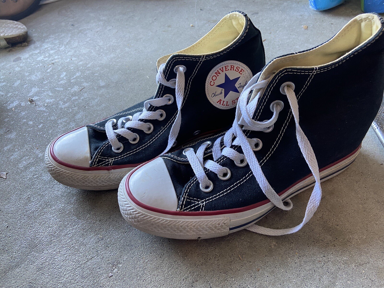 Size Converse Chuck Taylor All Star Lux Wedge Hi Black W