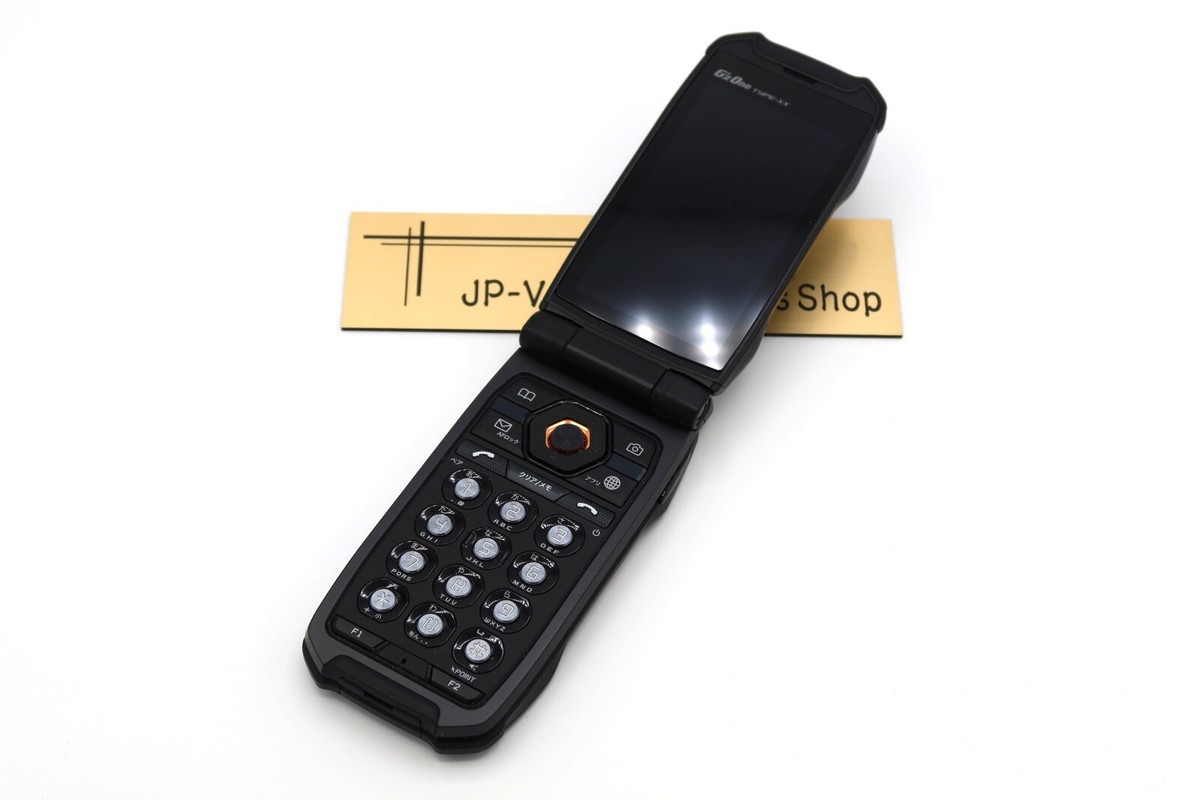 B] CASIO KYOCERA G'zONE TYPE-XX KYY31 Solid Black RUGGED Flip