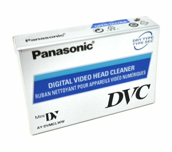 5x Panasonic Aydvmclww Mini DV HDV Digital Video Head Cleaner Tape