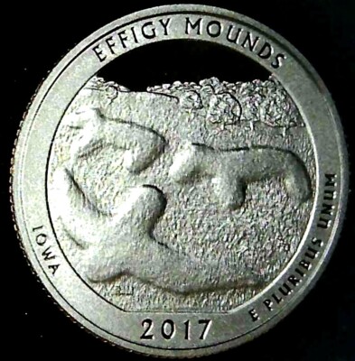 2017-S 25C ATB Quarter Effigy Mounds GDC Proof CN Clad 22wa0923-2