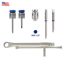 Dental Implant Screwdriver Hex 1.27mm Driver Torque Wrench Manual Adapter Manual