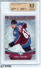 Paul Stastny RC BGS 9.5+: 2006-07 Upper Deck Ovation Rookie Card #163. rookie card picture