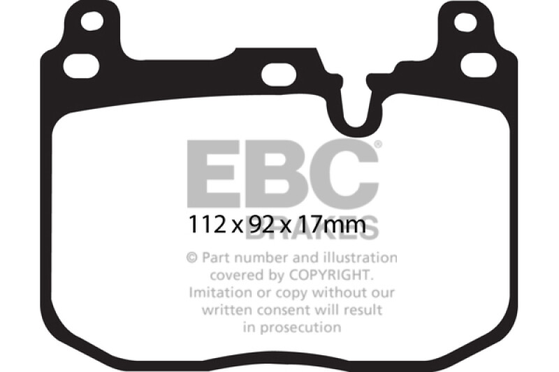 EBC for 14+ BMW i8 1.5 Turbo/Electric Yellowstuff Front Brake Pads - ebcDP42130R