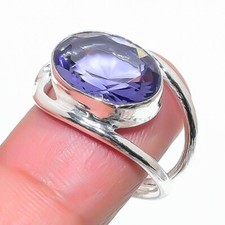 Purple Amethyst Gemstone 925 Sterling Silver Jewelry All Size Ring For Gift