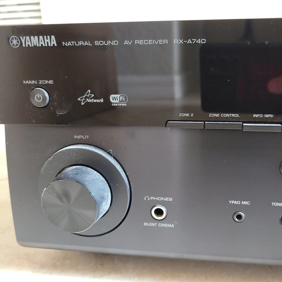 Yamaha RX-A740 7.2 Dolby AV Stereo Compatible Receiver Untested - Image 2 of 4