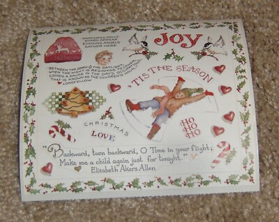 Colorbok Sticker ~ Susan Branch......Christmas Poems, Snow Angels, Borders